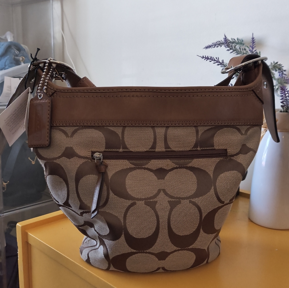 COACH Signature Bleeker Hobo Bag In EUC - Picture 5 of 9
